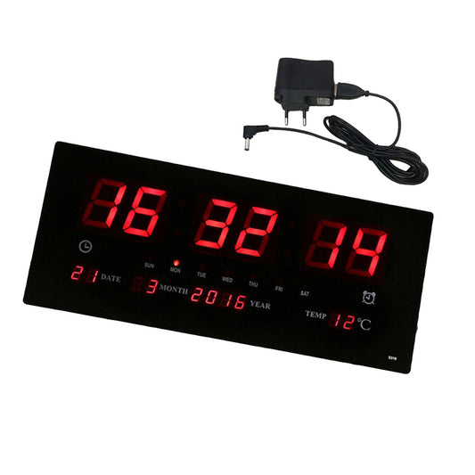 Creative LED Digital Perpetual Calendar Desk Wall Clock
