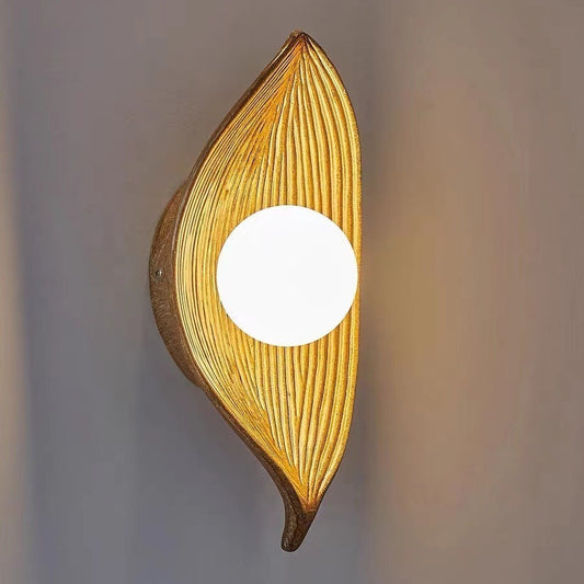 Nordic Leaf Wall Lamp Silent Style Japanese Style