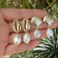 Alloy Shell Earring Contracted Shell Combination 3 Pieces Set