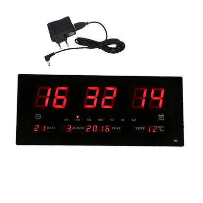 Creative LED Digital Perpetual Calendar Desk Wall Clock