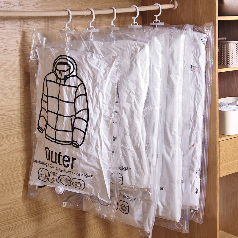 Compression Bag Pumping Air Clothes Clothing Organizer Storage Bags